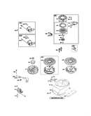 Rewind starter/flywheel
