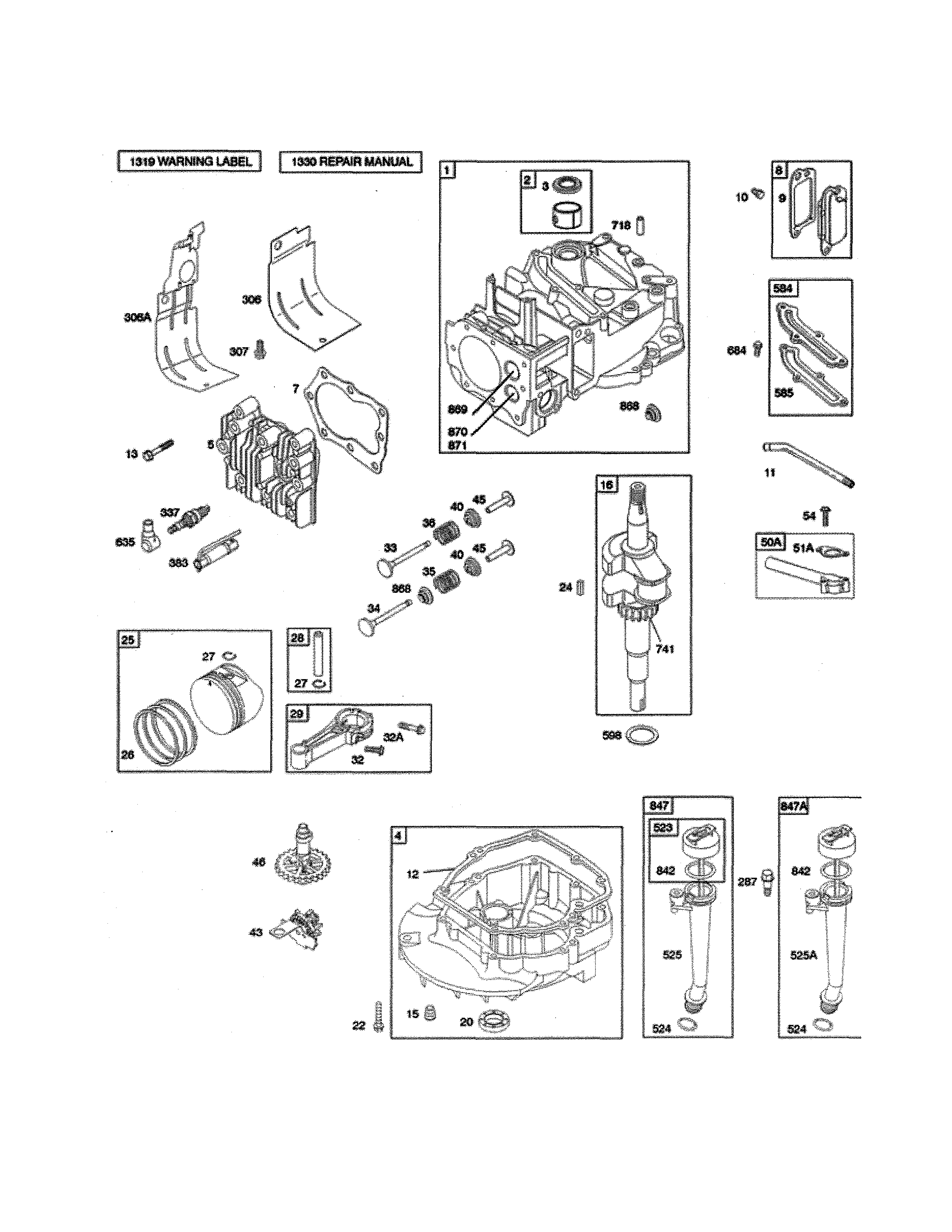 CYLINDER/CRANKSHAFT/SUMP