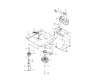 Husqvarna Z242F-967271801-00 engine mounting/guards/muffler diagram
