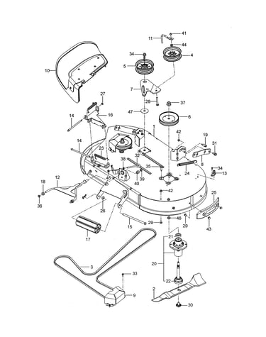 Mower deck/cutting deck