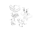 Poulan PP19A42-96046007700 seat diagram