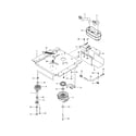 Husqvarna 967638501-00 engine mounting/guards/muffler diagram