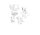 Poulan PP24VA54-96046008000 seat assembly diagram