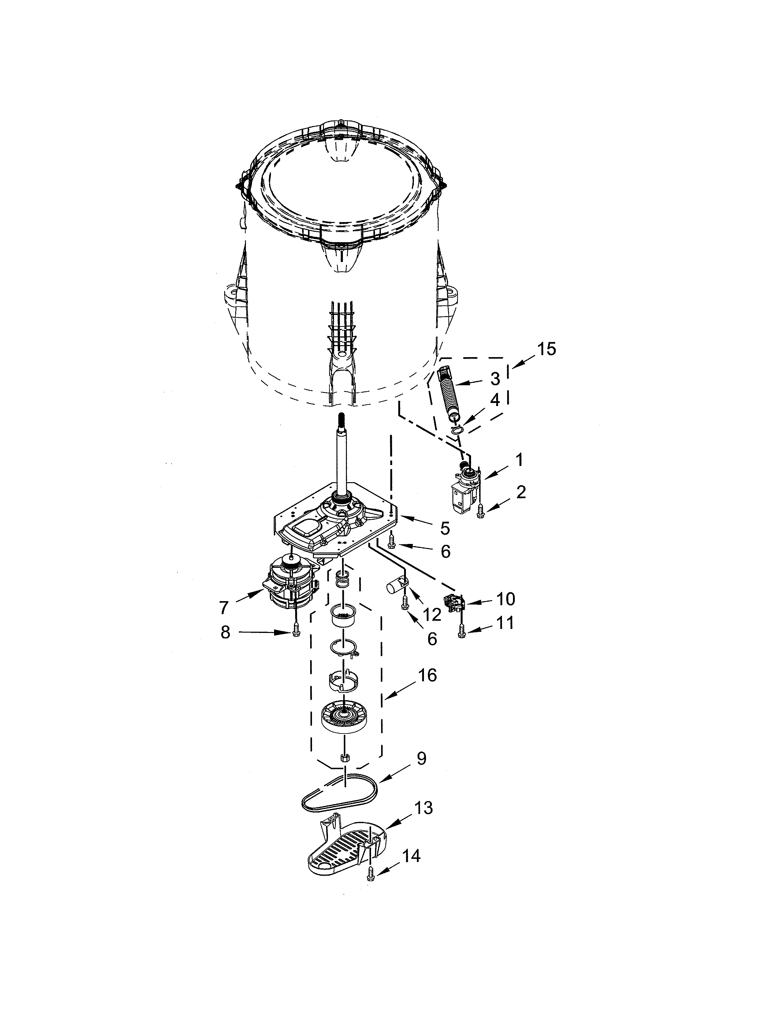 Gearcase/motor/pump