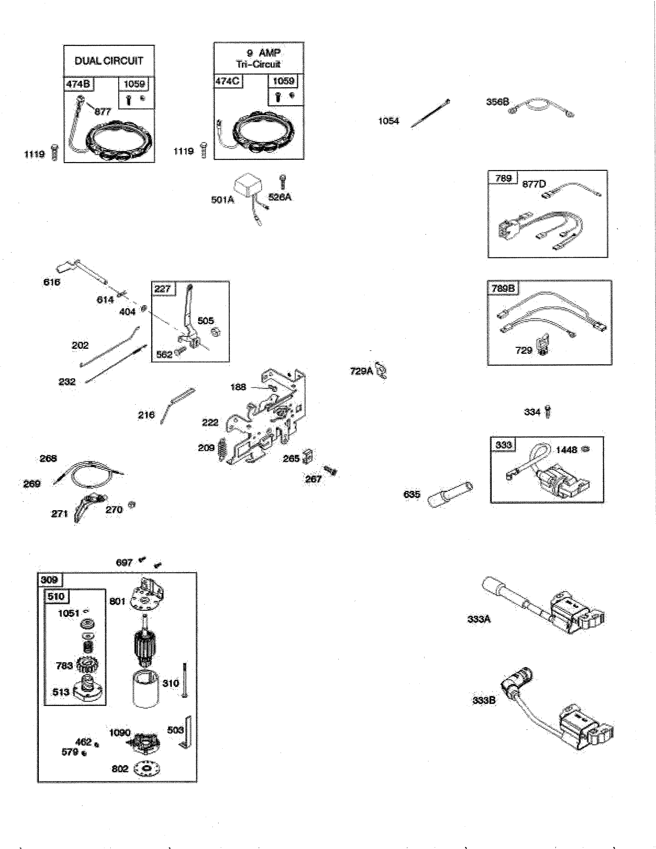 ELECTRIC STARTER/ALTERNATOR