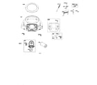 Briggs & Stratton 44N877-0005-G1 blower housing/air cleaner diagram