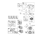Poulan PP175G42-96046007500 air cleaner/blower housing/flywheel diagram