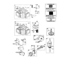 Husqvarna YTH22V46-96043027100 cylinder/crankshaft/camshaft diagram