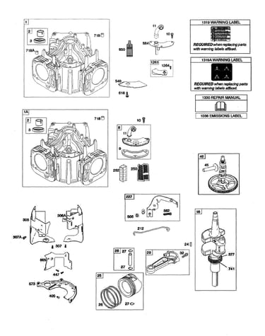 Cylinder/crankshaft
