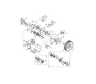 MTD 31AS5BHE799 wheels/gearbox/driveshaft diagram