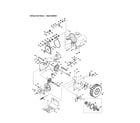 Craftsman 247887810 engine/drive shaft/wheels diagram