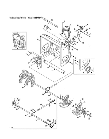 Gearbox/auger & housing