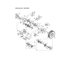 MTD 31AH54TI799 drive shaft/wheels diagram