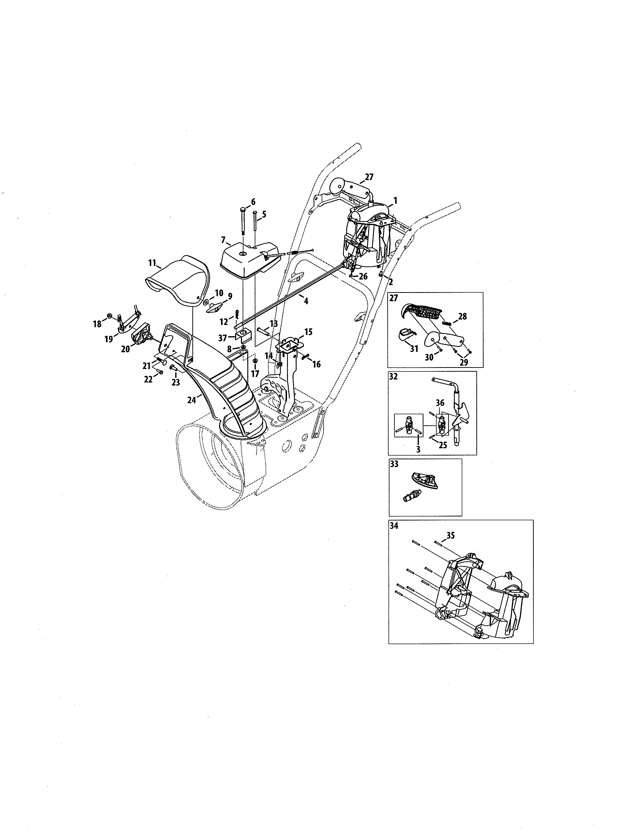 Upper & lower chute