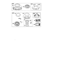 Briggs & Stratton 40H777-0124-G1 blower housing/air cleaner diagram