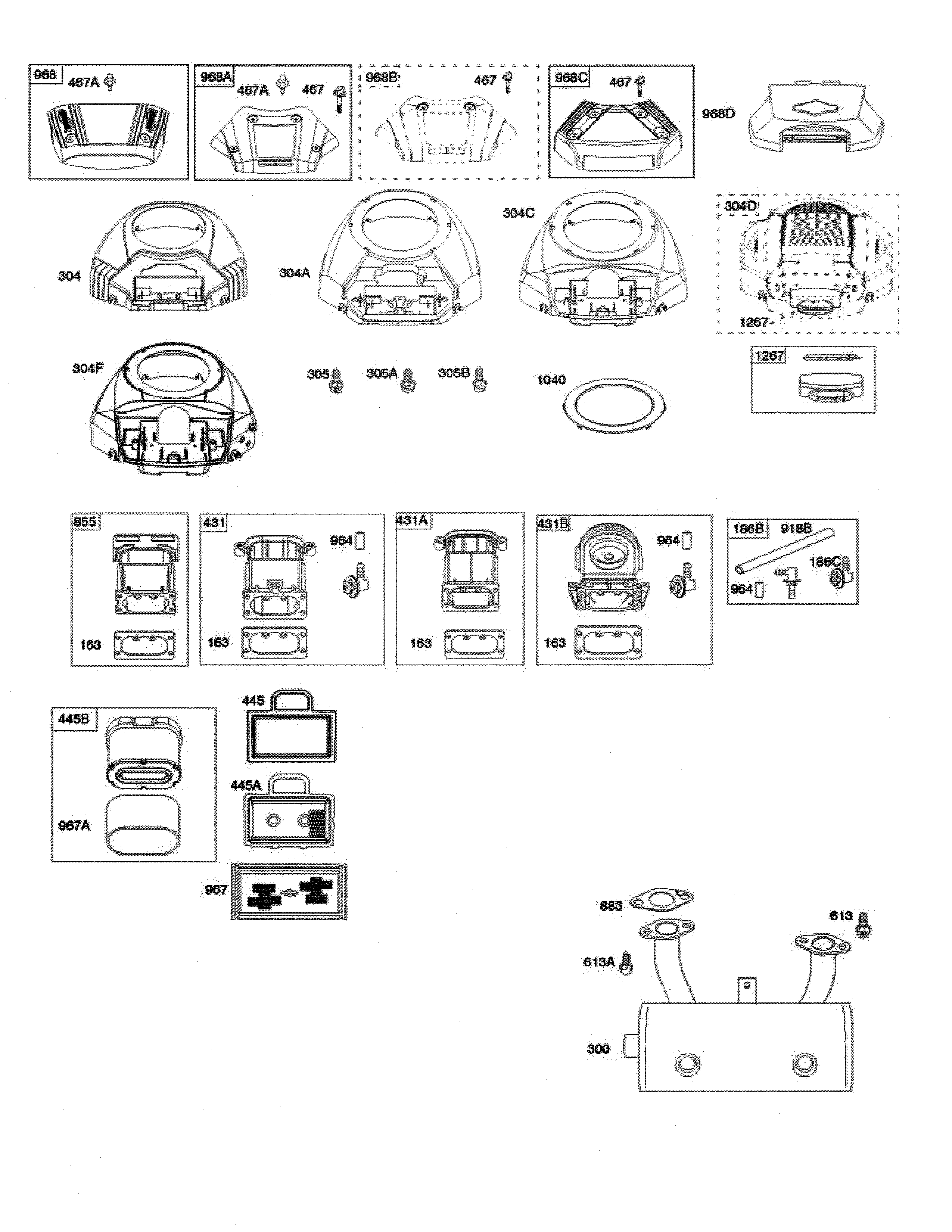 Blower housing/air cleaner/muffler