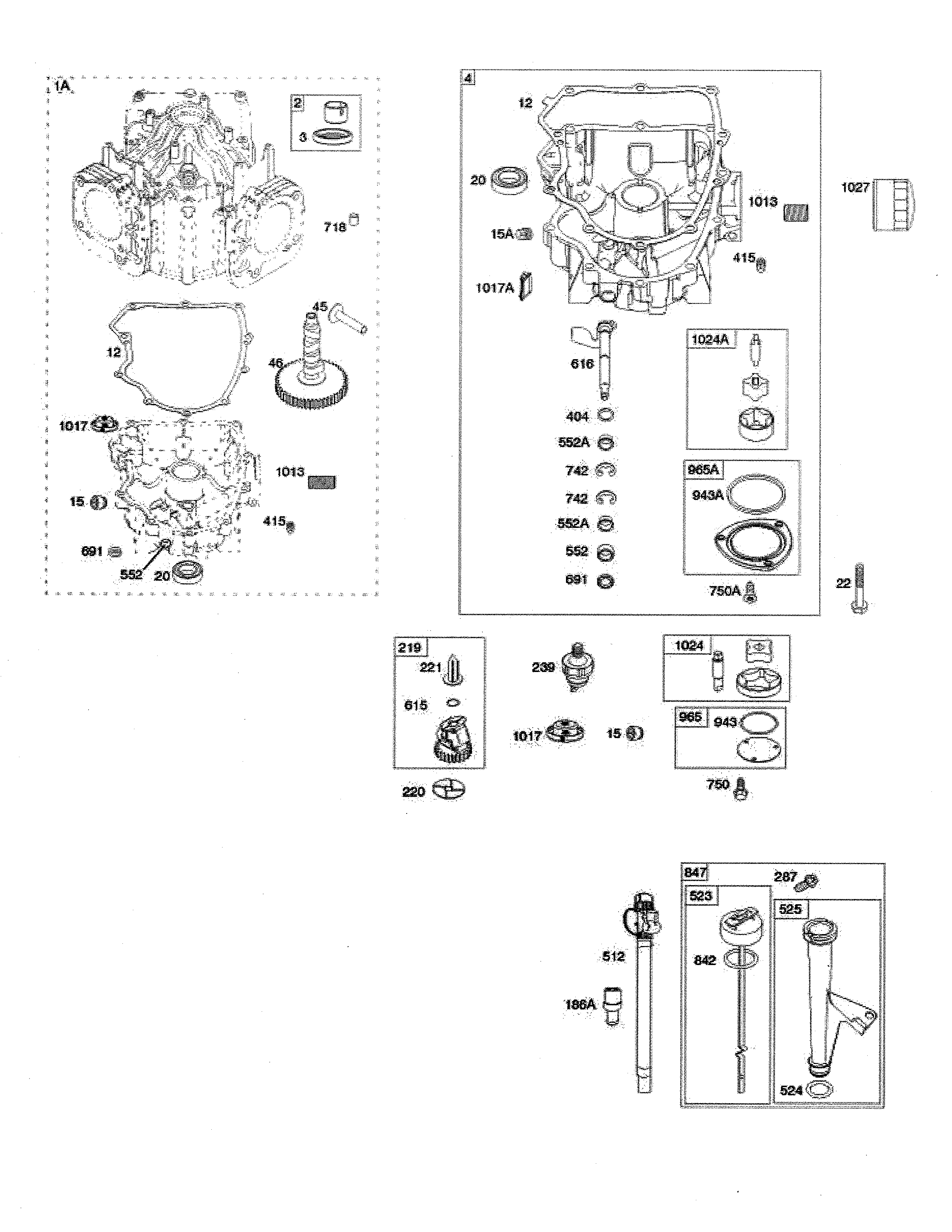 Engine sump/oil pump/dipstick