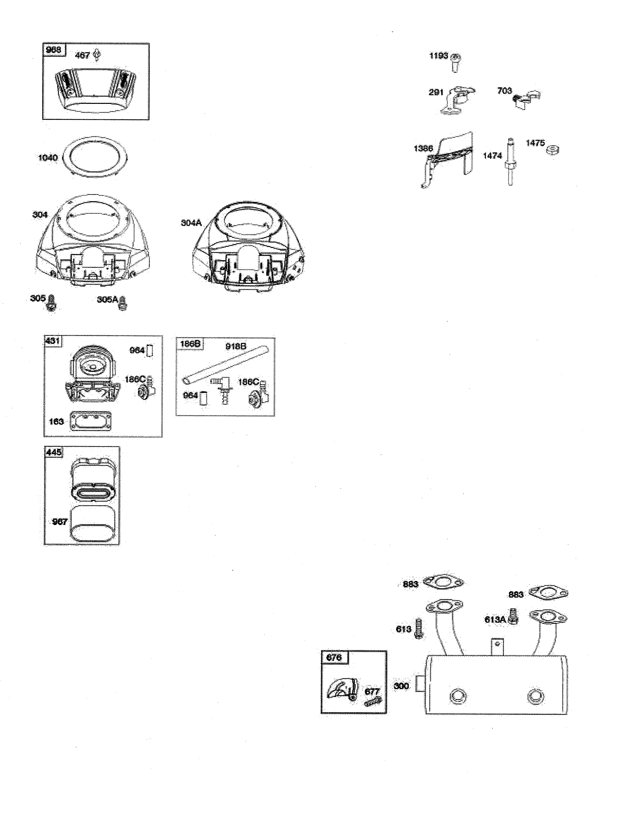 Blower housing/air cleaner/muffler