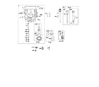 Briggs & Stratton 44P777-0137-G1 engine sump/oil pump/dipstick diagram