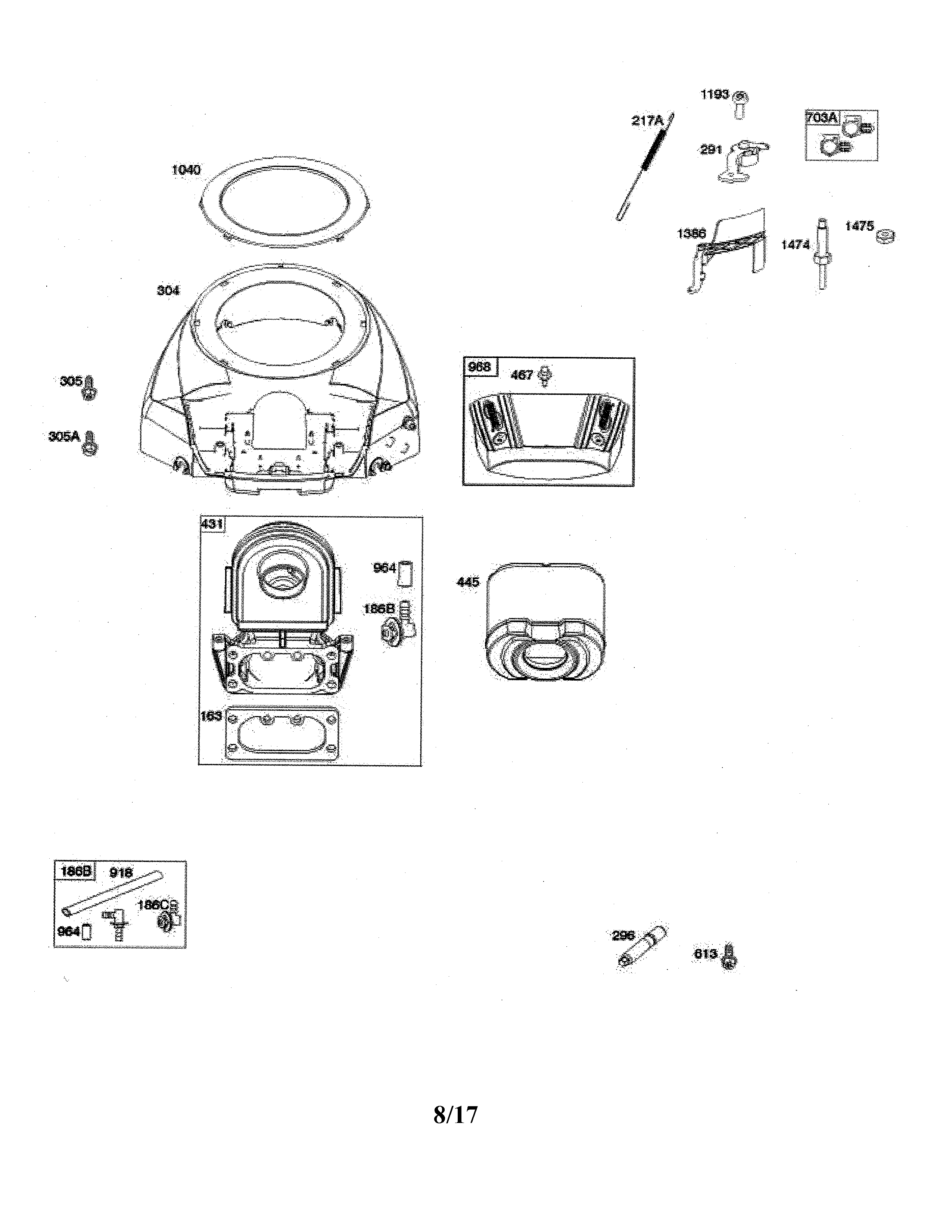 Blower housing/air cleaner