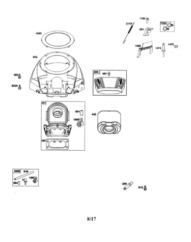 Blower housing/air cleaner