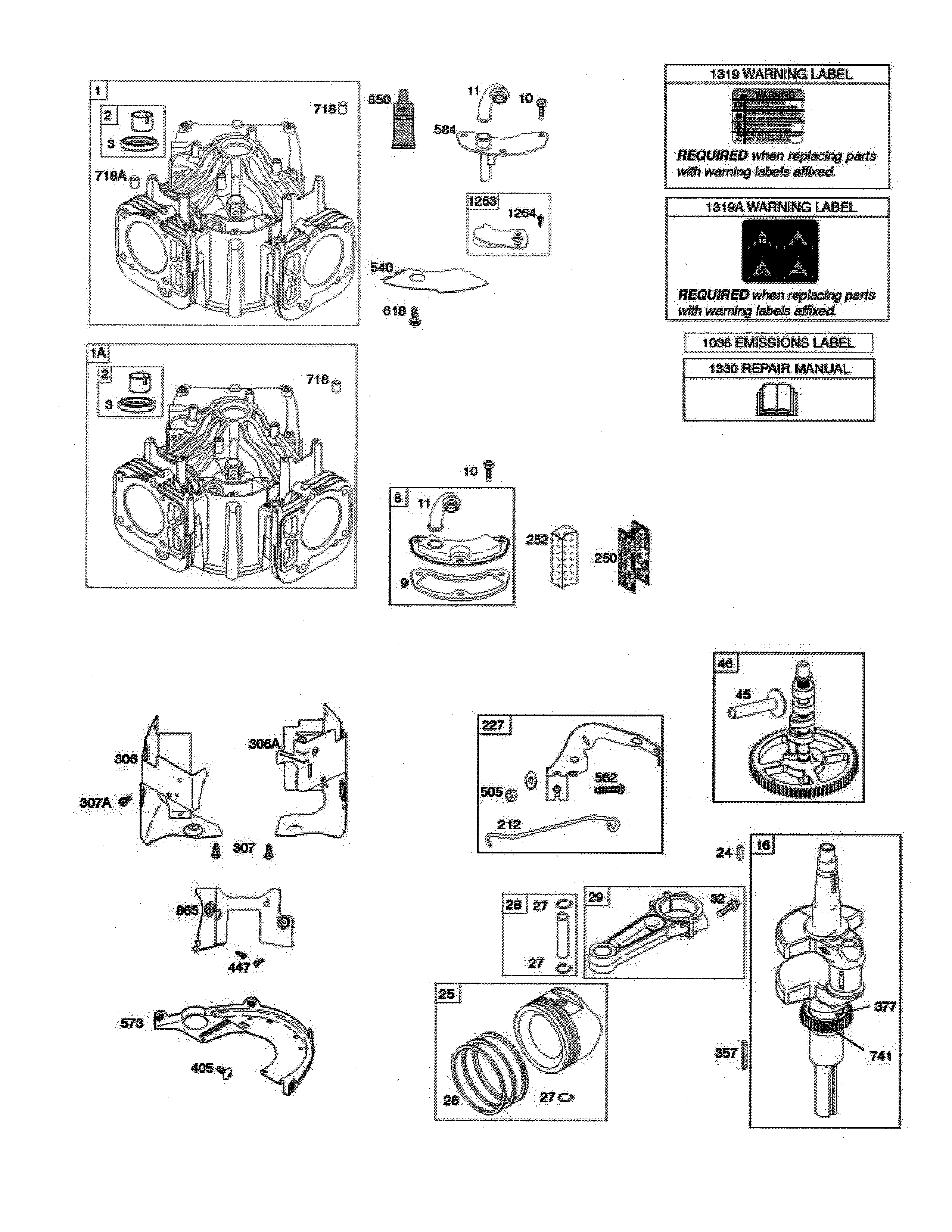 Cylinder/crankshaft/camshaft