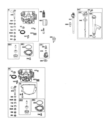 Engine sump/oil pump/dipstick
