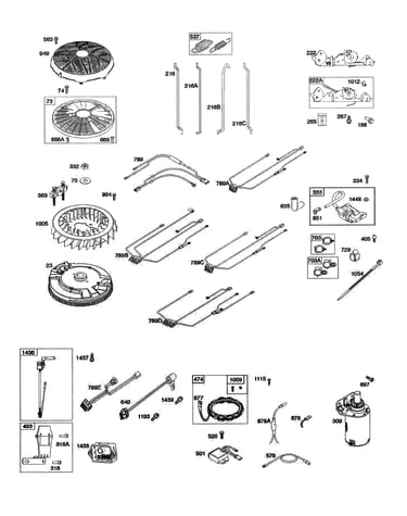 Flywheel/alternator/starter