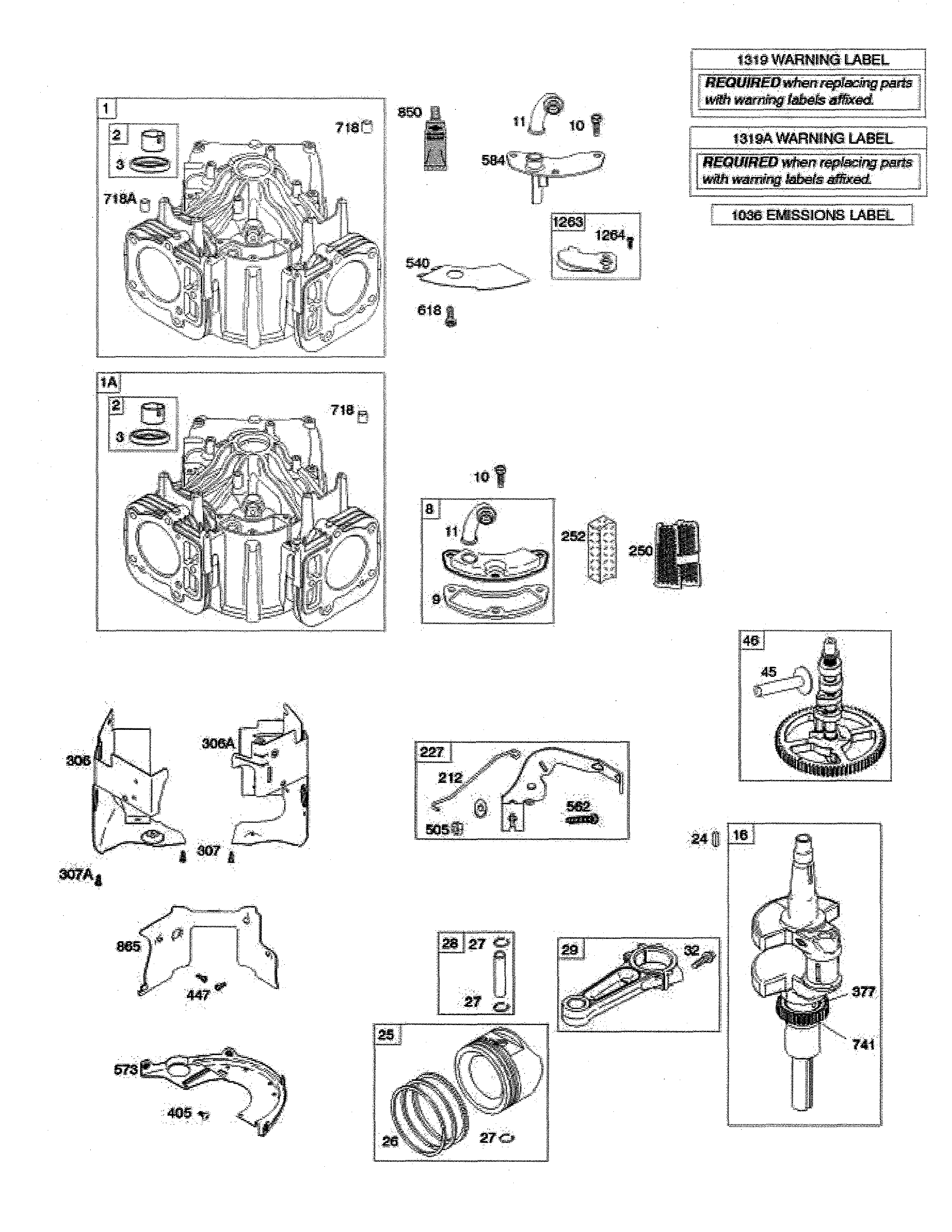 Cylinder/crankshaft/camshaft