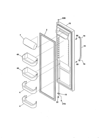 Refrigerator door