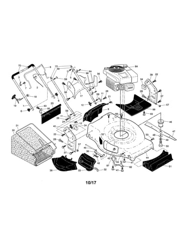 Engine/housing/handle