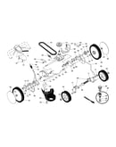 Gear case/drive control/wheels