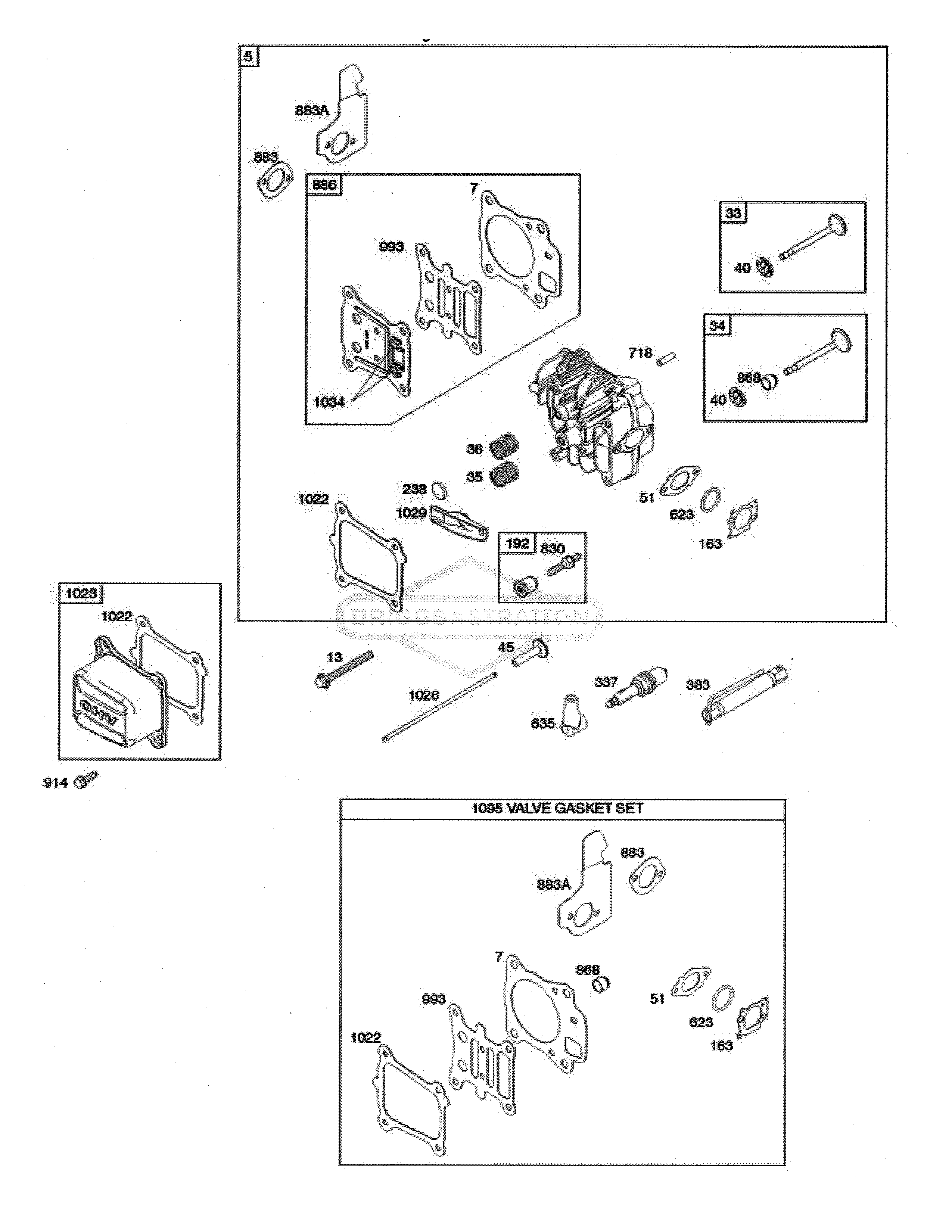 HEAD-CYLINDER/VALVE GASKET SET