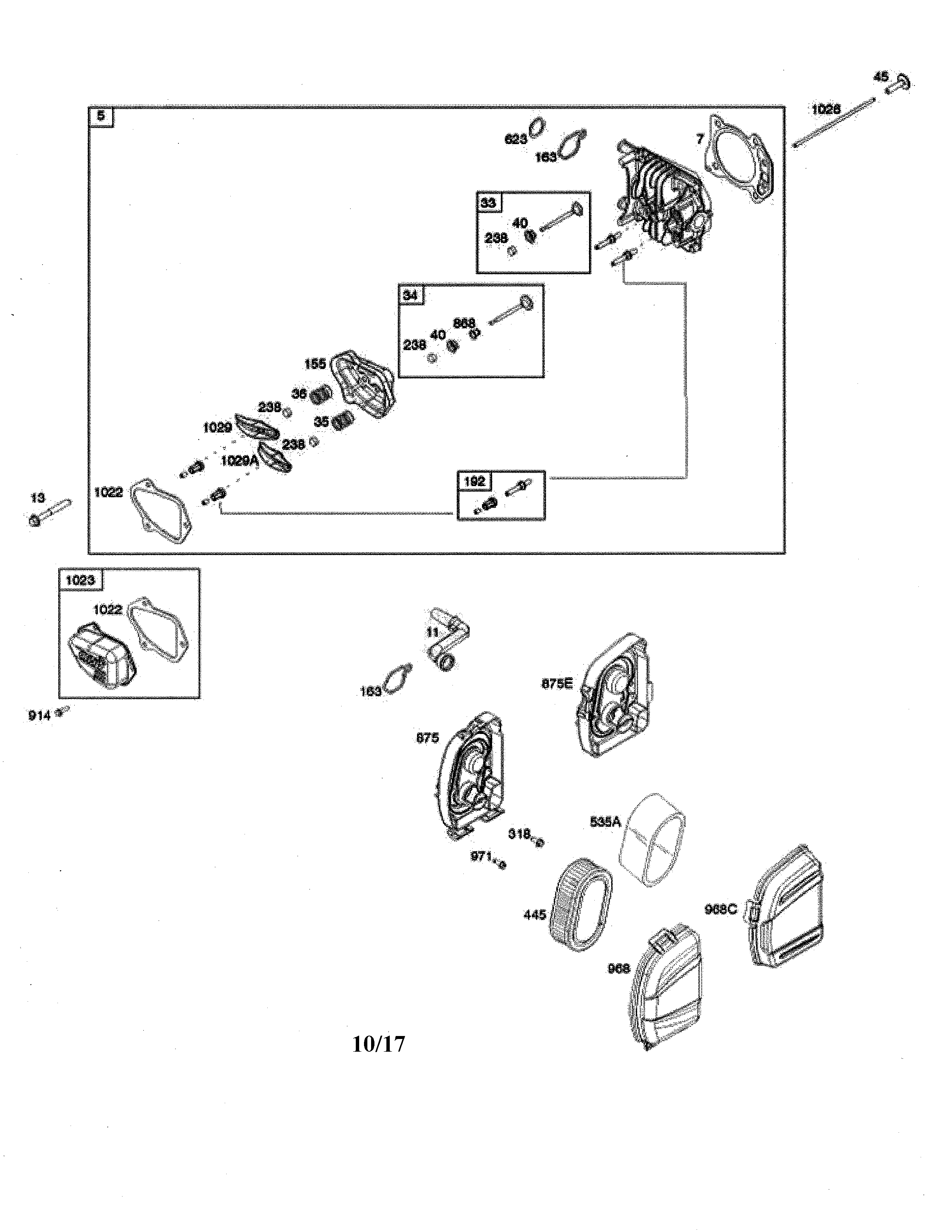 AIR CLEANER/CYLINDER HEAD
