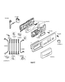 Facia panel/cable harness/power cord