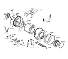 Bosch WFR2460UC/04 motor/tub diagram