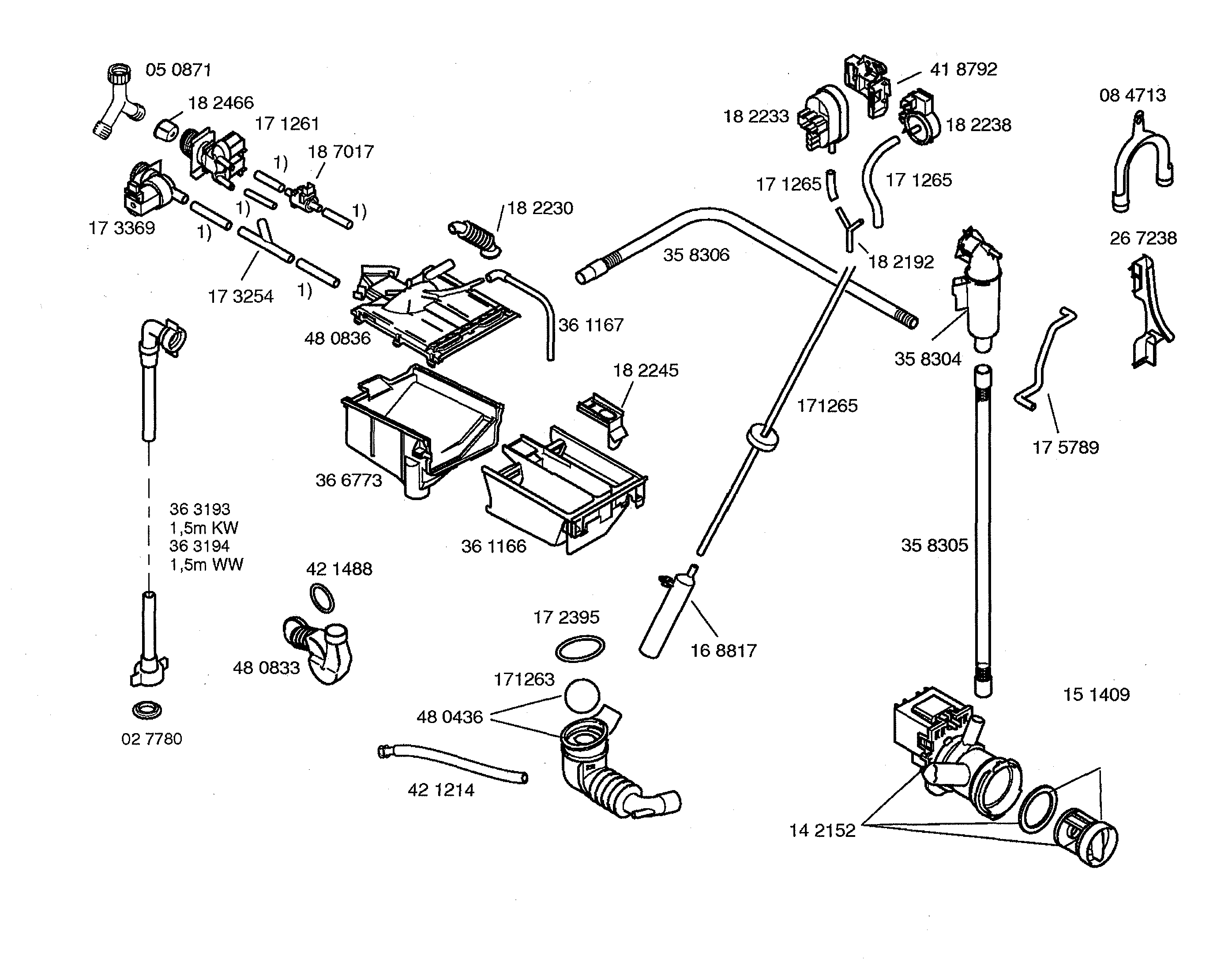 Dispenser tray/hose sump