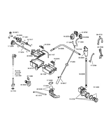 Dispenser tray/hose sump