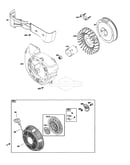 Blower housing/flywheel/rewind starter