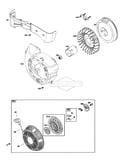 Blower housing/flywheel/rewind starter