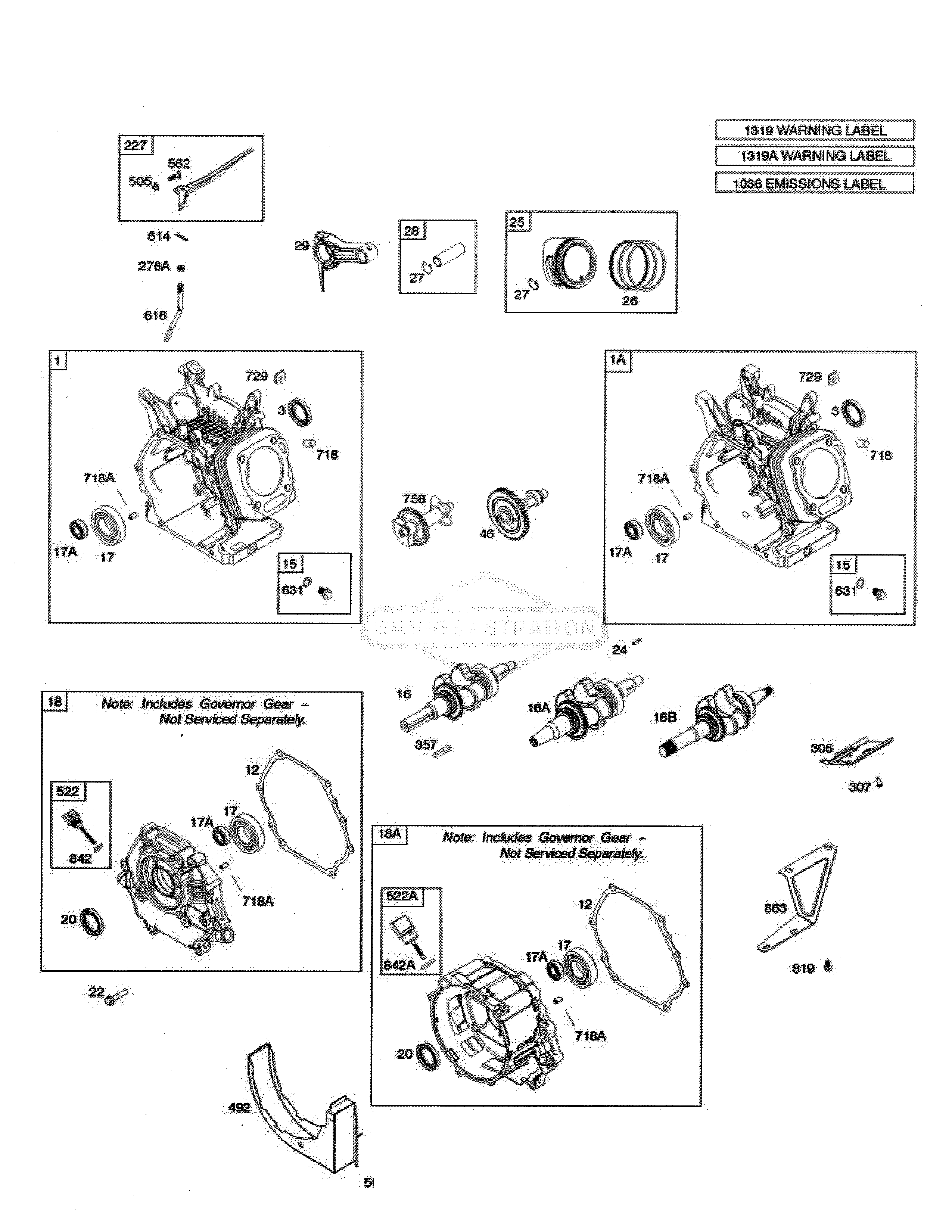 Cylinder/crankshaft/crankcase
