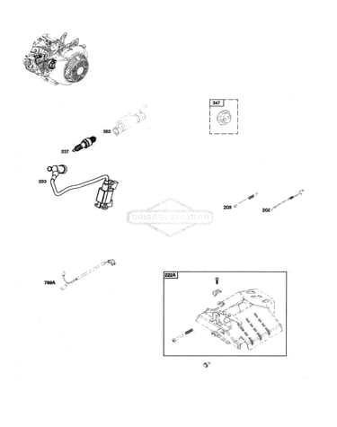 Armature/controls/ignition