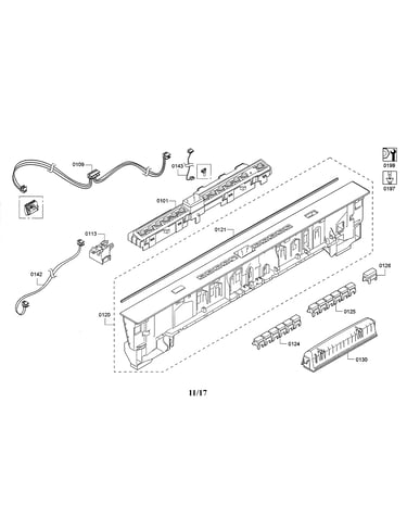 Facia panel/main switch/handle