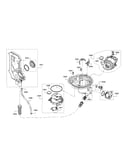 Water inlet/sump/heat pump