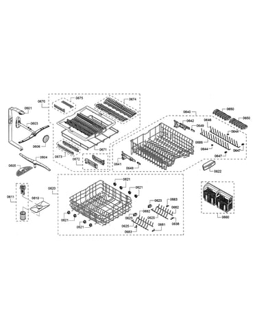 Racks/spray arm
