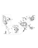 Water inlet/sump/heat pump