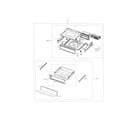 Samsung NE599N1PBSR/AC-01 drawer assembly diagram