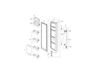 Samsung RS263BBWP/XAA-00 refrigerator door diagram