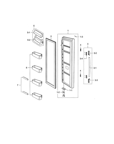 Refrigerator door
