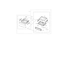 Samsung NE599N1PBSR/AC-02 drawer assembly diagram